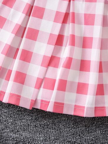 Floerns Girls 3 Piece Fuzzy Cami Top Long Sleeve Shirt Skater Skirts Set with Bag in Saudi Arabia