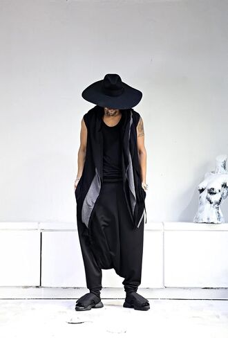 ByTheR Unisex Modern Chic Classic Style Floppy Wide Brim Fedora Hat in Saudi Arabia