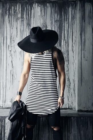 ByTheR Unisex Modern Chic Classic Style Floppy Wide Brim Fedora Hat in Saudi Arabia