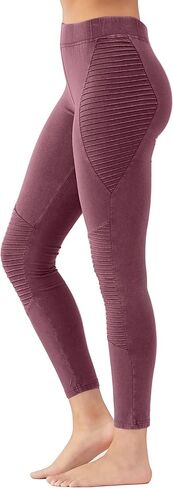 بنطال ضيق متوسط ​​الارتفاع للنساء من تشارلي بيج - بنطال ضيق قطني للتحكم في البطن للنساء، سروال يوجا للتمرين والجري in Kuwait