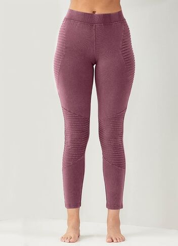 بنطال ضيق متوسط ​​الارتفاع للنساء من تشارلي بيج - بنطال ضيق قطني للتحكم في البطن للنساء، سروال يوجا للتمرين والجري in Kuwait