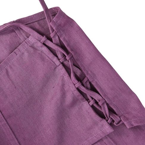 Amazhiyu Womens Pure Linen Crop Corset Top Summer Casual Floral Lace Up Bustier in Kuwait