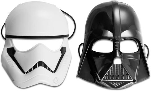 Star Wars Masks for Kids 2 Pack - Bundle with Darth Vader and Storm Trooper Masks for Dress Up Pretend Play Plus Stickers, More | Star Wars Costume Accessories in Saudi Arabia