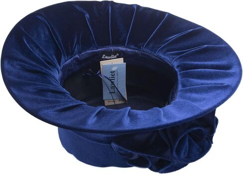 Lawliet Womens Wedding Occasion Formal Wide Brim Church Dressy Velvet Winter Hat A389 in Saudi Arabia