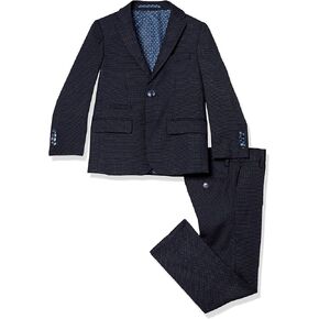 Isaac Mizrahi Slim Fit Boy's 2pc Dotted Contrast Suit