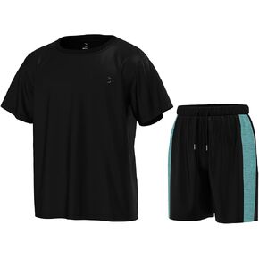 Essenclo Boys Athletic Shorts and Performance T-Shirt Crew Neck Boy Clothes Set, Summer Kids Outfit Size 3-16 (2 Pcs Set) in Kuwait