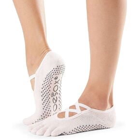 toesox Elle Full Toe Multi Pack – Grip Non-Slip Toe Socks for Pilates Barre Yoga