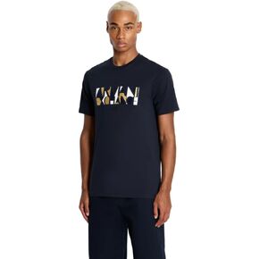 A｜X ARMANI EXCHANGE Men's Regular Fit Cotton Jersey Crew Neck Block Logo Tee in Saudi Arabia