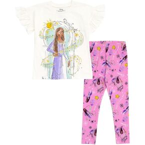 Disney Wish Asha Star Girls T-Shirt and Leggings Outfit Set Toddler to Little Kid in Saudi Arabia