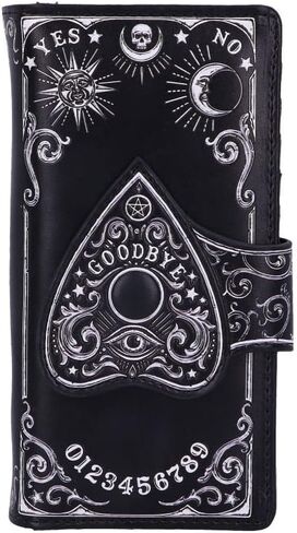 Nemesis Now Spirit Board Planchette Embossed Frauen Geldbörse Gothic، Nu Goth، Rockwear in Kuwait
