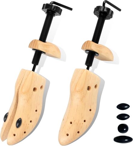 Demarzily 2 Way Shoe Stretcher Women Men,Upgrade Wooden Shoe Stretcher for Adjustable in Length and Width,Wood Shoe Shaper Expander for Man's Size 9 to 13 Women's Size 10 to 13.5 in Saudi Arabia