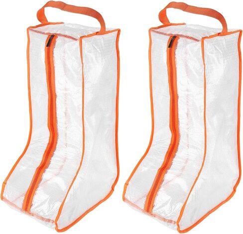 PATIKIL Boots Storage Bags, 2 Pack Waterproof Boots Protector Bag Tall Boots Organizer Bags for Travel Daily Use, Black in Saudi Arabia