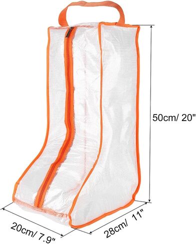 PATIKIL Boots Storage Bags, 2 Pack Waterproof Boots Protector Bag Tall Boots Organizer Bags for Travel Daily Use, Black in Saudi Arabia