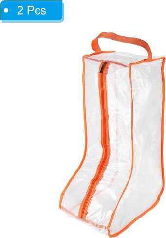 PATIKIL Boots Storage Bags, 2 Pack Waterproof Boots Protector Bag Tall Boots Organizer Bags for Travel Daily Use, Black in Saudi Arabia