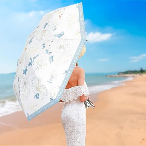 مظلة سفر كايلينستر، مظلة قابلة للطي مدمجة، مظلة صغيرة للمطر والشمس، مظلة شمسية للحماية من الأشعة فوق البنفسجية، 8 أضلاع مظلة مقاومة للرياح، مظلة خفيفة الوزن ومحمولة للنساء والفتيات in Kuwait