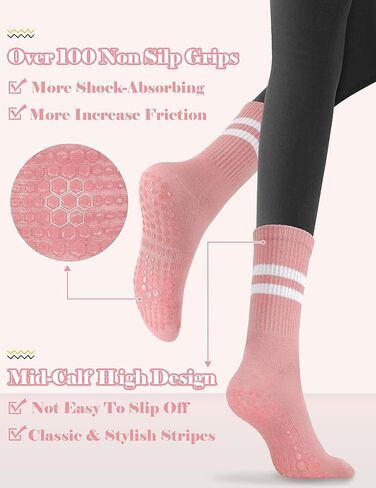 جوارب Olreco بيلاتيس مع مقابض للنساء، جوارب بيلاتيس باري، جوارب يوجا، جوارب جريبي، جوارب مستشفى غير قابلة للانزلاق in Kuwait