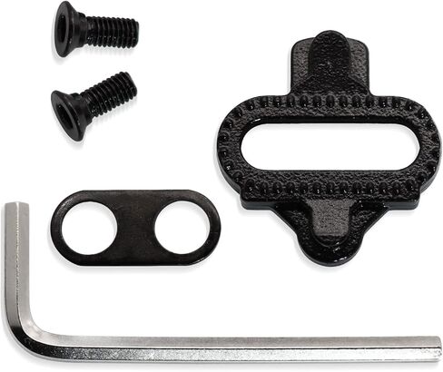 مو فيت زوج واحد من مسامير الدراجة متوافقة مع SPD SH51 - دوارة مصممة للنساء والرجال أحذية ركوب الدراجات الدوارة بدون مشابك اسود in Kuwait