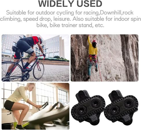 مو فيت زوج واحد من مسامير الدراجة متوافقة مع SPD SH51 - دوارة مصممة للنساء والرجال أحذية ركوب الدراجات الدوارة بدون مشابك اسود in Kuwait