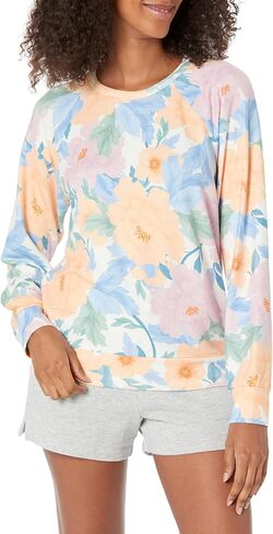 PJ Salvage Women's Loungewear Twilight Garden Long Sleeve Top in Saudi Arabia