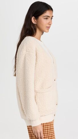 PJ Salvage Women's Loungewear Shearling Cardigan in Kuwait