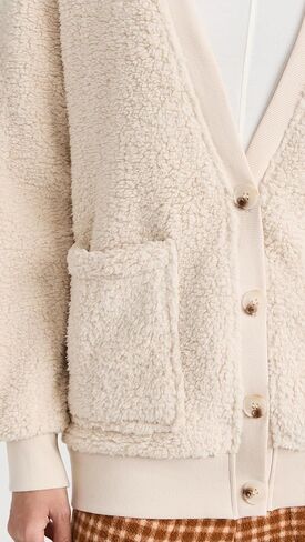 PJ Salvage Women's Loungewear Shearling Cardigan in Kuwait