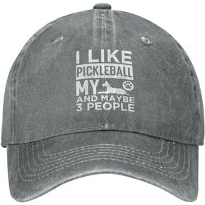 Sefgaen Pickleball عاشق قبعة قبعة أحب Pickleball كلبي وربما 3 أشخاص قبعة المرأة قبعات البيسبول قبعة عصرية