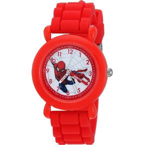 Marvel Spider-Man Kids' Plastic Time Teacher Analog Quartz Silicone Strap Watch in Saudi Arabia
