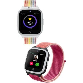 YANC 2 Pack Kid's Watch Bands Replacement with Hollow Surfaces Compatible with Cosmo JrTrack/Cosmo Jr track 2/3 Kids Smartwatch, Suitable Length for Child