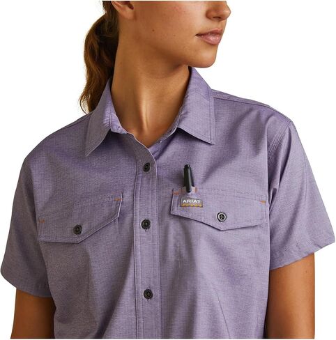 ARIAT Women's Rebar Made Tough Venttek Durastretch Work Shirt in Saudi Arabia