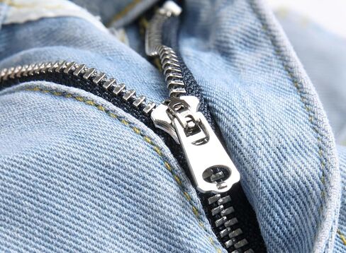 بنطال جينز Anbreuinron للأولاد بمقاس نحيف ومطرز ومطبوع وممزق وممزق، أزرق فاتح، 10 in Kuwait