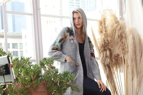 SIMPLY COUTURE Women's Winter Casual Open Front Pom Pom Long Sleeve Crochet Knit Cardigan Sweater in Saudi Arabia