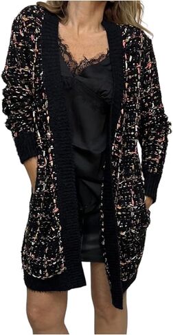 سترة طويلة بنمط التويد للسيدات من CAPPUCCINI in Kuwait