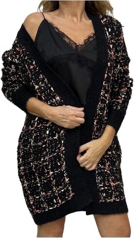 سترة طويلة بنمط التويد للسيدات من CAPPUCCINI in Kuwait