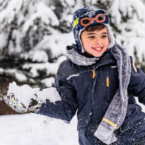 قفازات التزلج للأطفال من MCTi مقاومة للماء وقفازات ثلج شتوية طويلة محبوكة in Kuwait