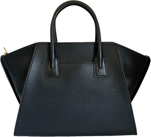 Michael Kors Avril Large Top Zip Slouch Satchel Crossbody Black Leather in Kuwait