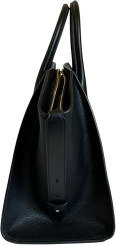Michael Kors Avril Large Top Zip Slouch Satchel Crossbody Black Leather in Kuwait