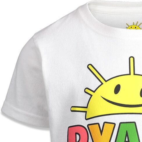 RYAN'S WORLD Red Titan Combo Panda 2 Pack T-Shirts Toddler to Big Kid in Kuwait