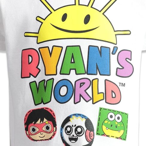 RYAN'S WORLD Red Titan Combo Panda 2 Pack T-Shirts Toddler to Big Kid in Kuwait