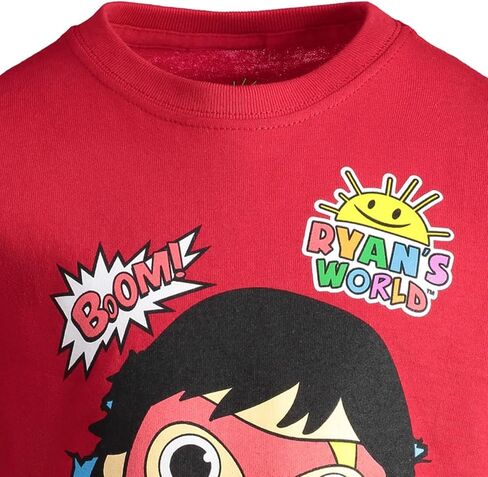 RYAN'S WORLD Red Titan Combo Panda 2 Pack T-Shirts Toddler to Big Kid in Kuwait