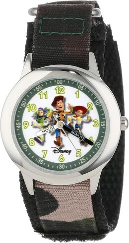 Disney Toy Story Kids' Stainless Steel Time Teacher Analog Quartz Nylon Watch in Saudi Arabia