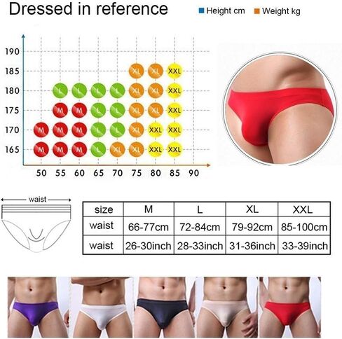 ouhoe Sexy Smooth Low Waist Seamless Men Underwear Thin Underpants Ice Silk Briefs Mini Bikini in Saudi Arabia