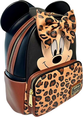 Loungefly Exclusive Disney Minnie Mouse Leopard Print Double Strap Shoulder Bag in Saudi Arabia