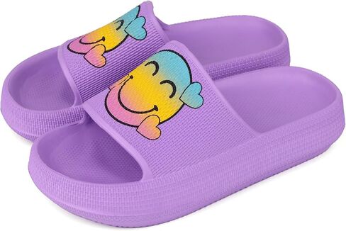 Kids Cloud Slides丨Pillow Sandals for Boys Girls丨Quick Drying Bathroom Shower Sandals丨Summer Beach Pool Slippers| Thick Sole Non-Slip in Kuwait