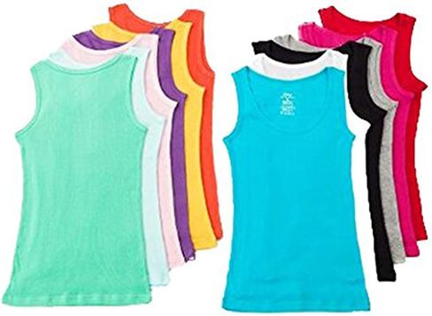 Grip Collections 12-Pack of Women's Ribbed Cotton Muscle Tank Tops in Saudi Arabia