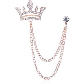 Vavhoo الصليب ولي سلسلة طويلة بروش حجر الراين شرابة بروش دبوس الرجعية كريستال البدلة دبابيس طوق دبوس معطف شرابة سلسلة التلبيب دبابيس للرجال البدلة الملحقات in Kuwait