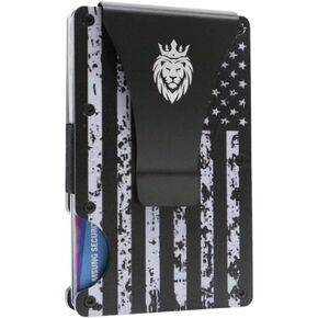 Minimalist Wallet for Men - RFID Blocking Front Pocket - Credit Card Holder - Money Clip