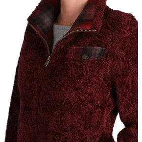 Pendleton Ladies' Fuzzy Zip Jacket (Medium, Dark Red) in Saudi Arabia