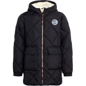 سترة شتوية محدودة للغاية للفتيات - معطف سترة منتفخ مبطن بصوف الشيربا مقاوم للماء (7-16) in Kuwait