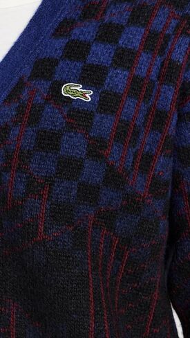 Lacoste Men's Relaxed Fit Long Sleeve Button Down Cardigan Sweater in Saudi Arabia