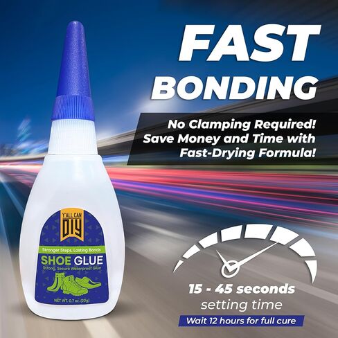 2 قطعة × 0.7 أونصة. (20 جم) لاصق لإصلاح الأحذية والأحذية شديدة التحمل - غراء تثبيت نعل شفاف مقاوم للماء للجلد والمطاط ونعال الأحذية الرياضية. محفظة وحزام وحقيبة يد وأكثر من ذلك in Kuwait